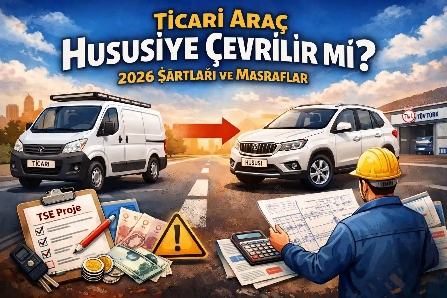 Ticari Araç Hususiye Çevrilir mi? 2026 Şartları ve Masraflar